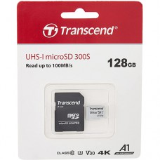 Transcend  microSDXC/SDHC TS128GUSD330S 128GB microSD w/ adapter UHS-I U3 A2 with Memory card